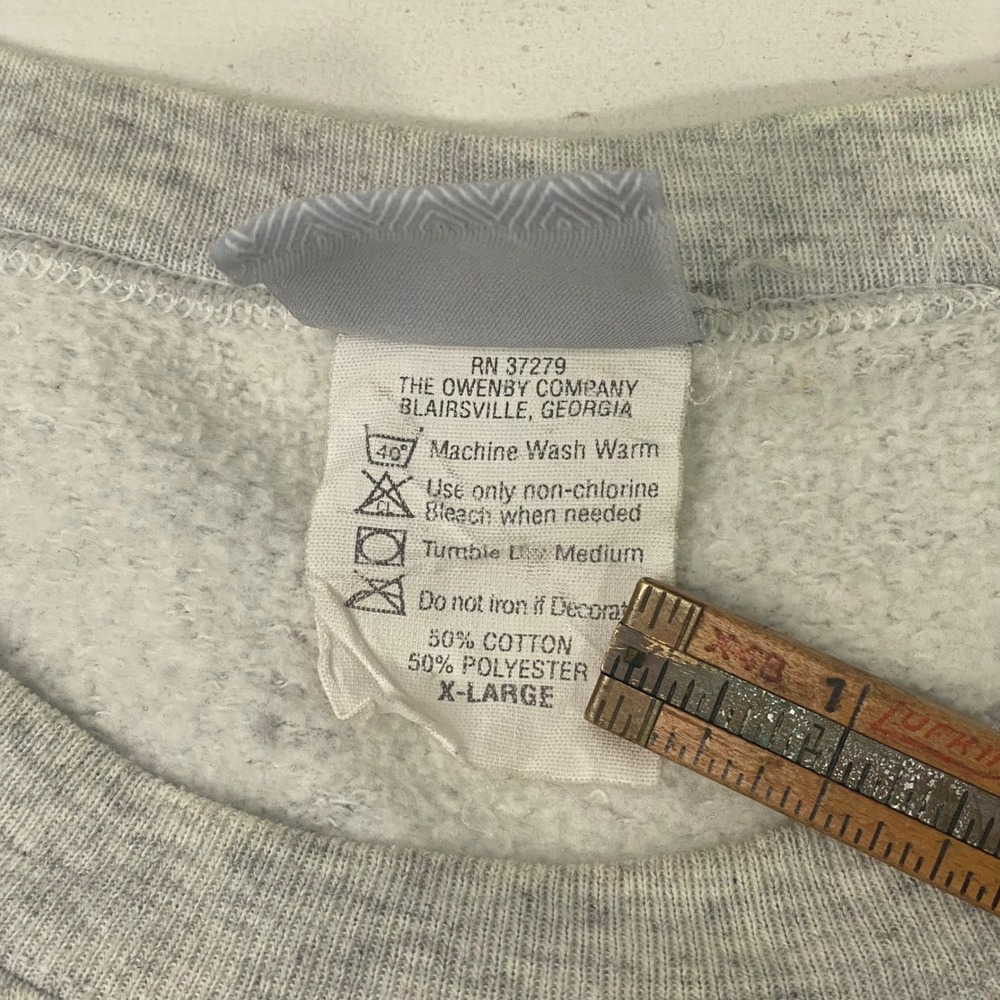 Vintage Planet Hollywood Beverly Hills Sweatshirt Gray XL Made in USA 90s Crew - Picture 4 of 16